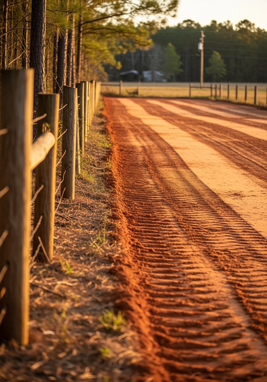 Detail shot of quality work completed on a country property in Calhoun County.
